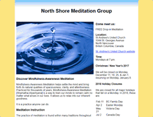 Tablet Screenshot of northshoremeditationgroup.com